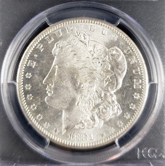 1881 S Morgan Silver Dollar PCGS MS65