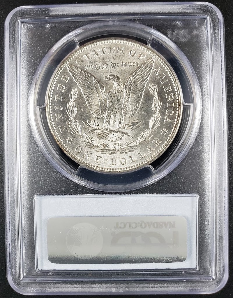 1885 Morgan Silver Dollar PCGS MS62 - Image 3