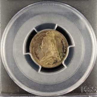 1887 Great Britain Sixpence Shield Reverse PCGS MS64