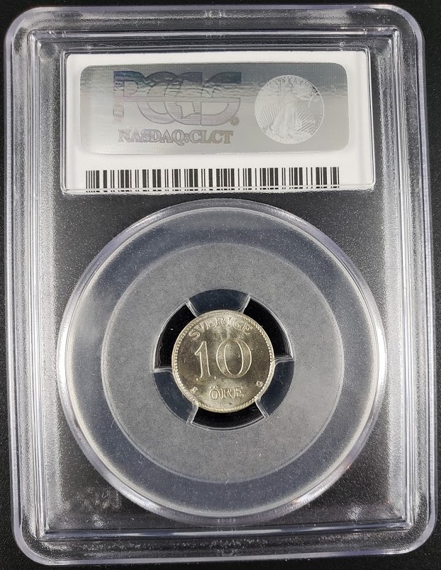 1938-G Sweden 10 Ore - PCGS MS65 - Image 3