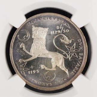 GERMANY 10 Marks 1995F - Silver - Death of Henry the Lion - NGC MS 64