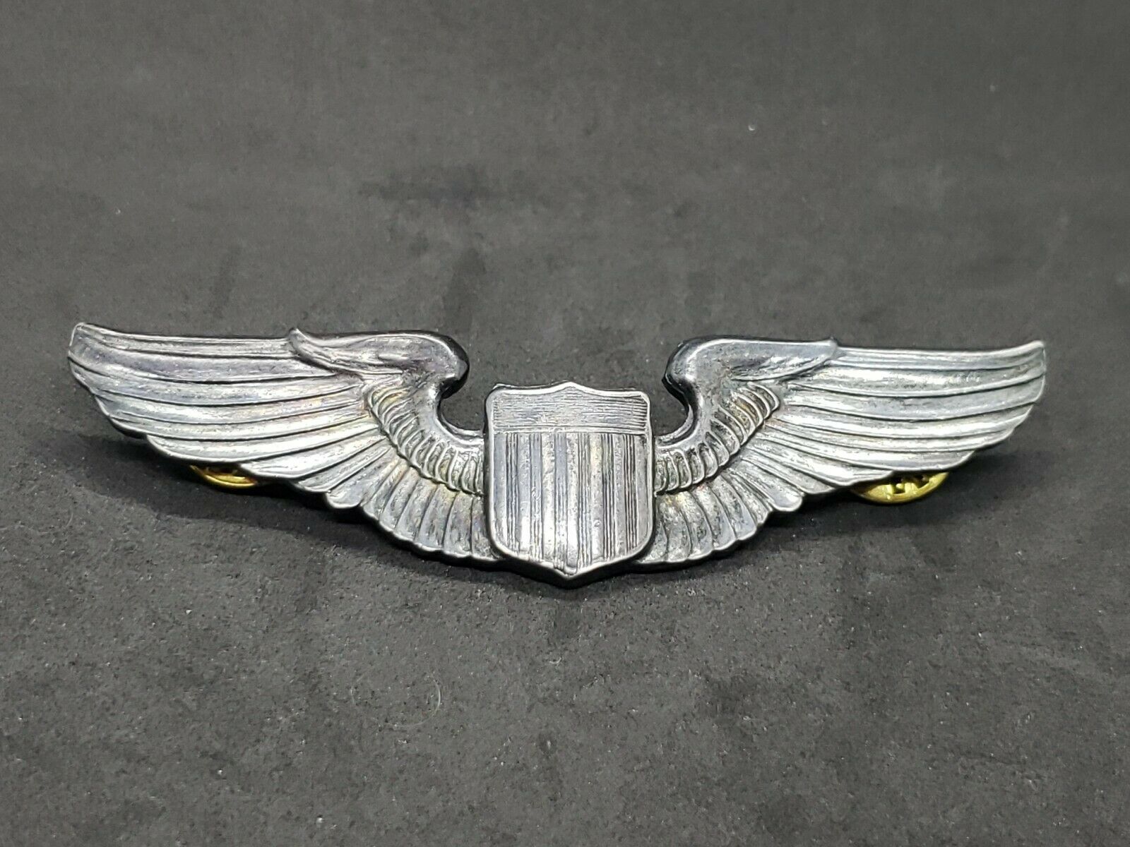 WWII U.S. Army Air Force Pilot Wings - 3" Sterling