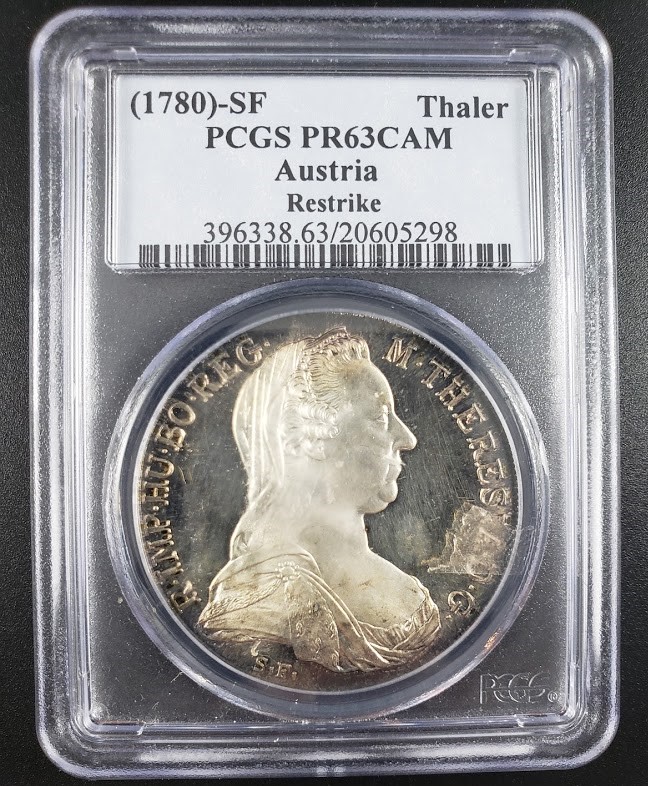 Austria Thaler 1780-SF PCGS PR63CAM - Image 2
