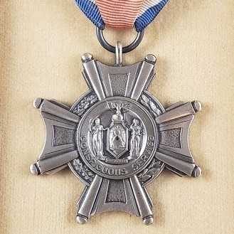 WWII Era Conspicuous Service Cross - Sterling & Numbered