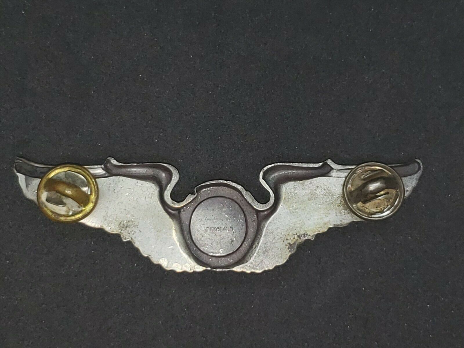 WWII US Army Air Force Navigator Wings 3" Sterling Silver - Image 3