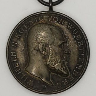 Germany Wurttenberg Kingdom 19th Century Medal: Wilhelm II Koenig von Wuerttemberg
