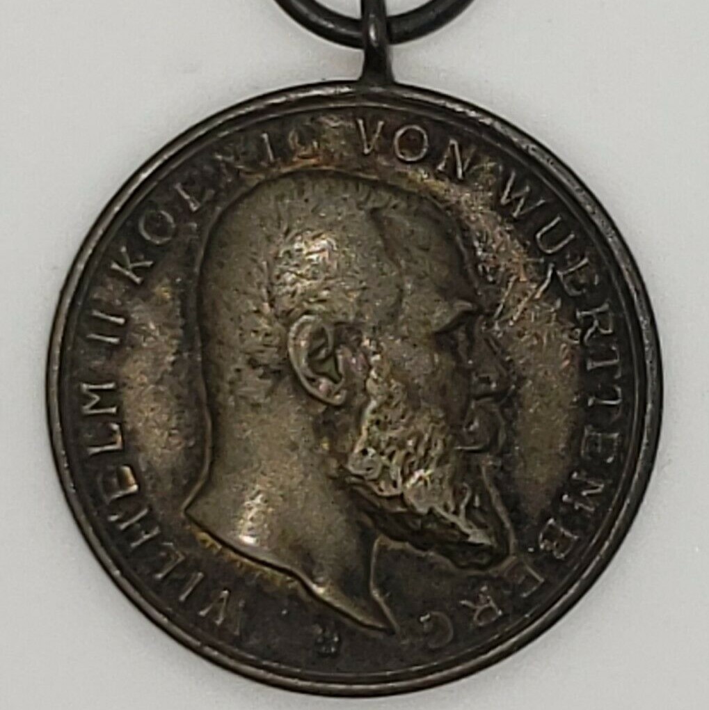 Germany Wurttenberg Kingdom 19th Century Medal: Wilhelm II Koenig von Wuerttemberg