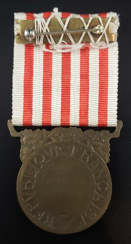 WWI French Commemorative War Medal - Image 4