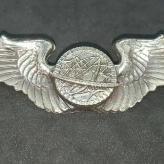 WWII US Army Air Force Navigator Wings 3" Sterling Silver