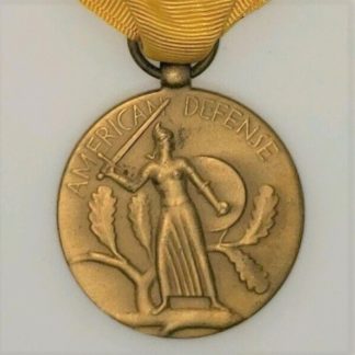 WWII American Defense Medal - Slot Brooch in Original Box