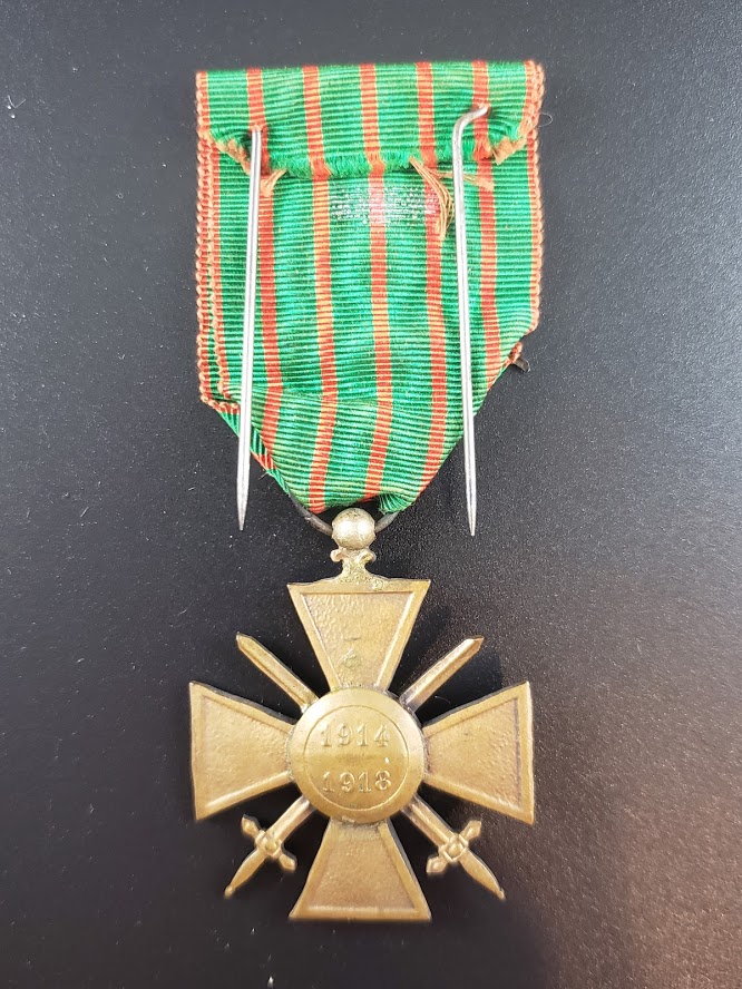 WWI French Croix de guerre 1914–1918 with Bronze Palm Device - Image 3