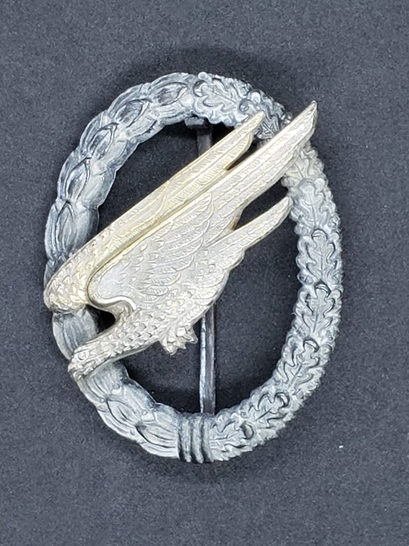 German Luftwaffe Paratrooper Badge by G.H. Osang of Dresden - Image 3