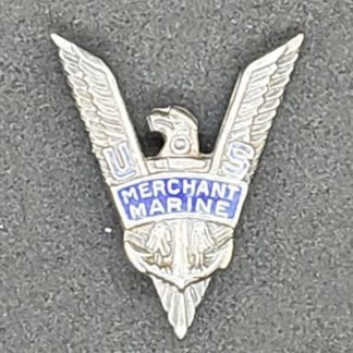 WWII Merchant Marine Victory Pin in Sterling Silver