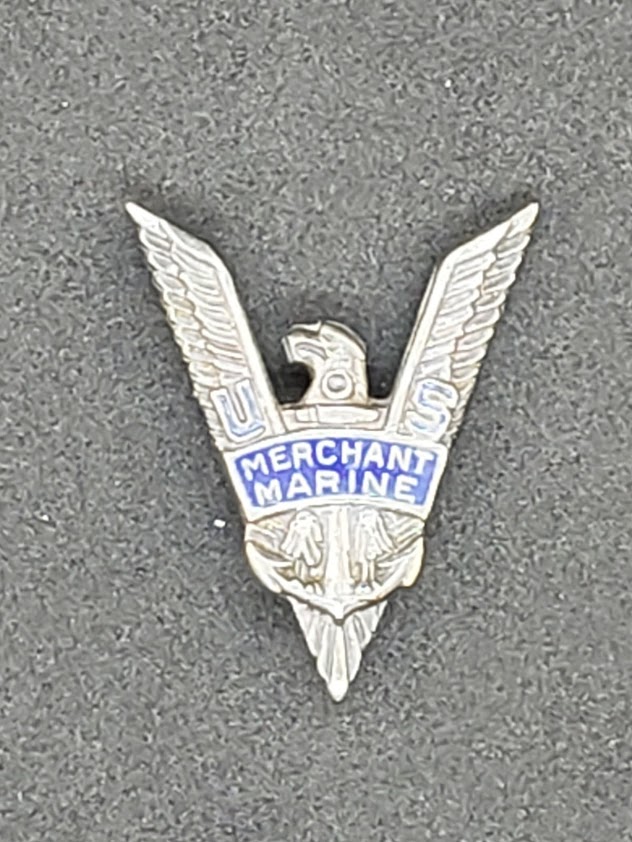 WWII Merchant Marine Victory Pin in Sterling Silver - Image 3
