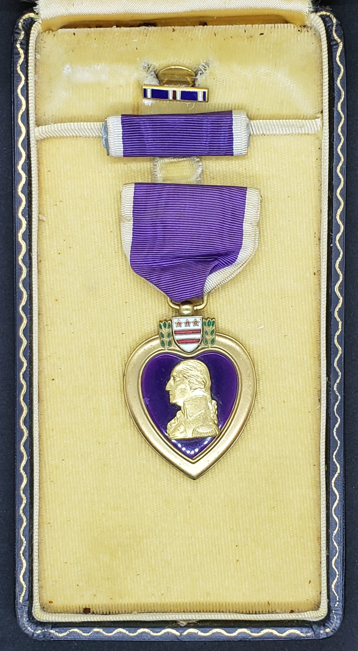 WWII United States Purple Heart Medal in Coffin Box - Image 4