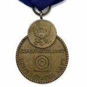 WWII U.S. NAVY EXPERT PISTOL SHOT MEDAL SLOT BROOCH