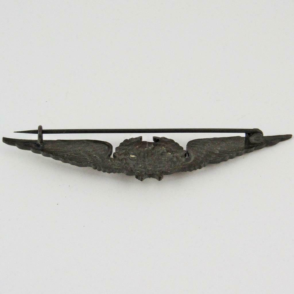 WWII PORTUGUESE AIR FORCE BRONZE PILOT WINGS BY A.C.T. - Image 3