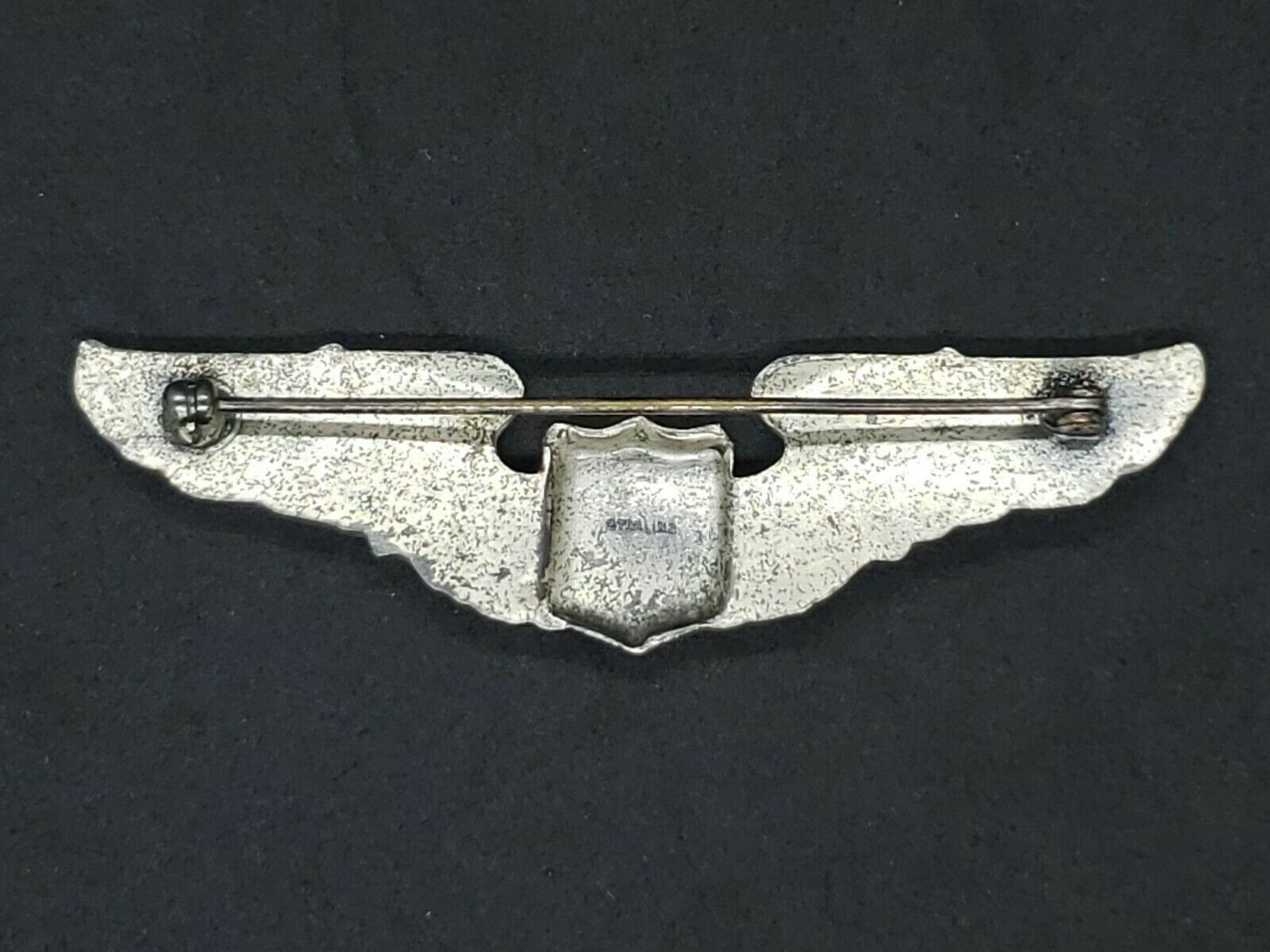 WWII U.S. Army Air Force Pilot Wings – 3″ Sterling Pinback - Image 3