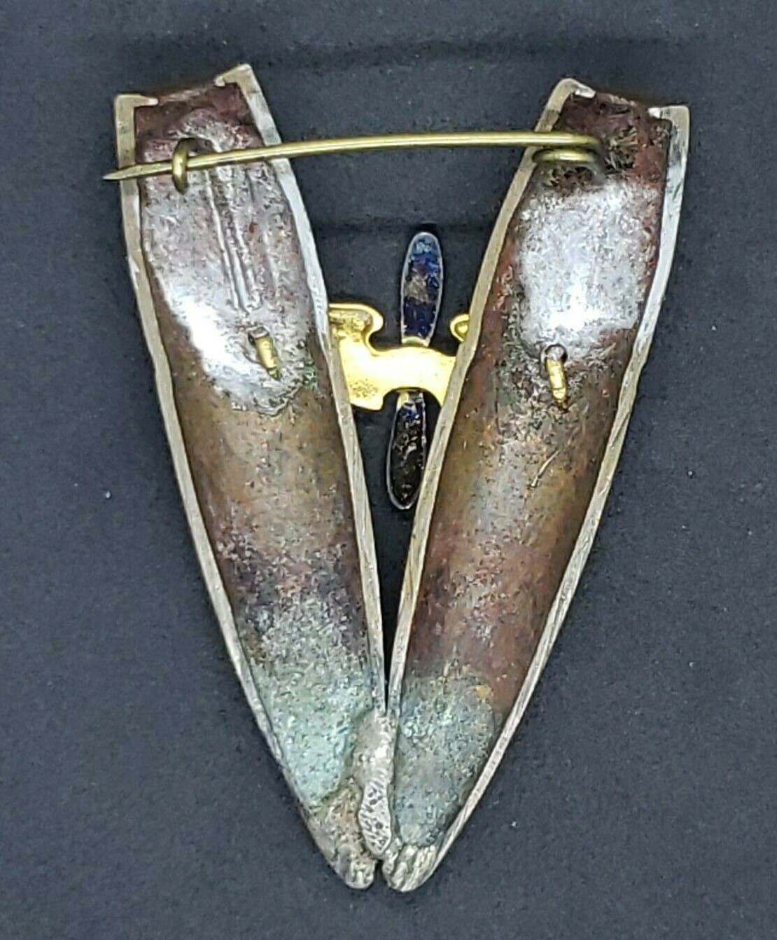 WWII Trench Art Victory Pin - Image 3