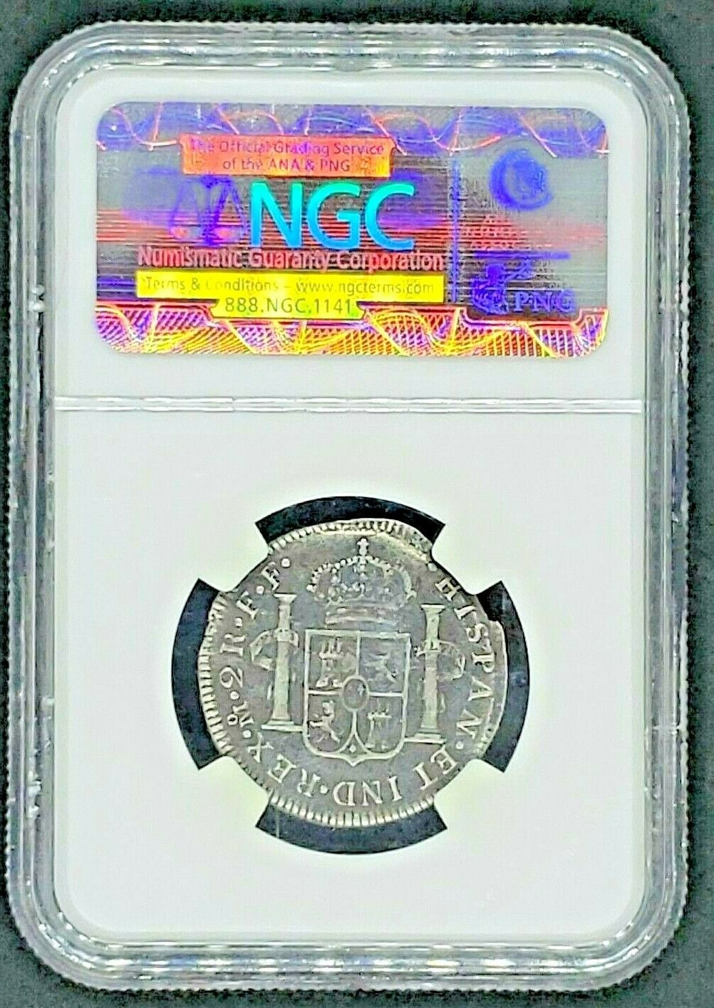 1783 El Cazador Shipwreck 2 Reales - Image 2