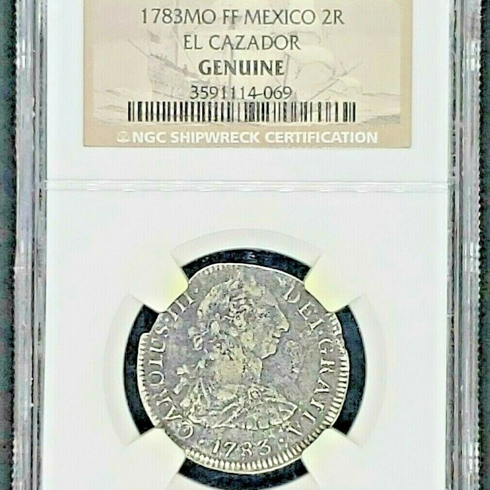 1783 El Cazador Shipwreck 2 Reales