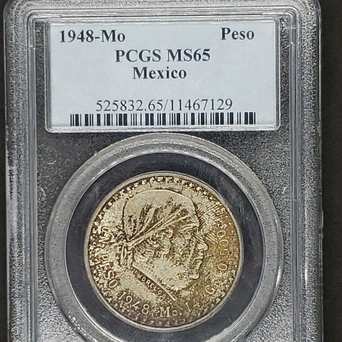 1948-Mo Mexico Silver Peso