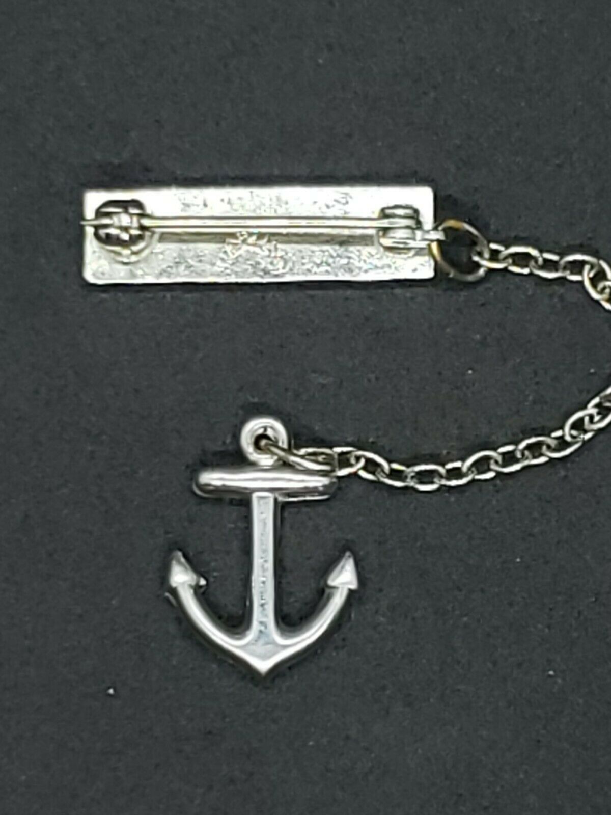 WWII U.S. Navy Sterling Silver Anchor Service Award - 1000 Hours - Image 3